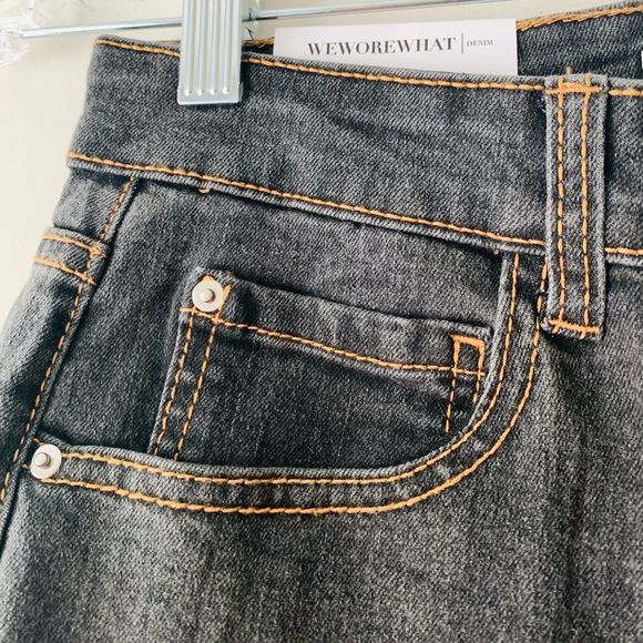 NWT WeWoreWhat Long Tall High Rise Flared Jeans Women Size 25 Grey 70s Retro - Picture 8 of 11